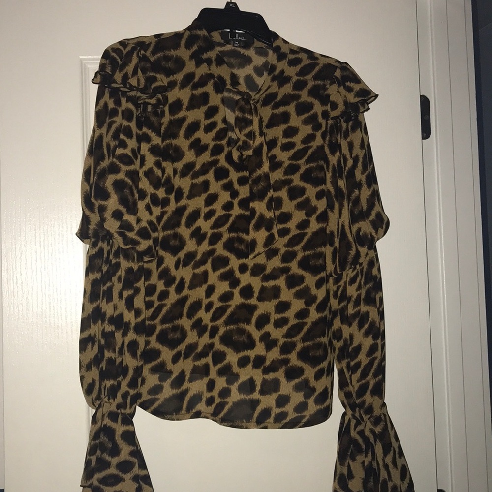 Leopard print blouse